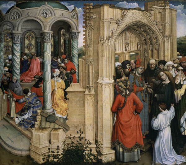 FLEMALLE MAESTRO DE 1378/1444
LOS DESPOSORIOS DE LA VIRGEN-TABLA 77x88         NP 1887 (AUTOR TAMBIEN CONOCIDO COMO ROBERT CAMPIN)
MADRID, MUSEO DEL PRADO-PINTURA
MADRID