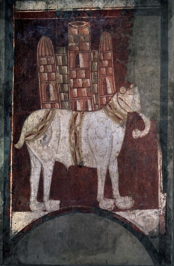 ANONIMO ESPAÑOL
PINTURA MURALES DE S BAUDELIO DE CASILLAS DE BERLANGA-SG XII-ELEFANTE
MADRID, MUSEO DEL PRADO-PINTURA
MADRID