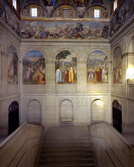 Giordano, Main Stairs of the Escorial (indoors)