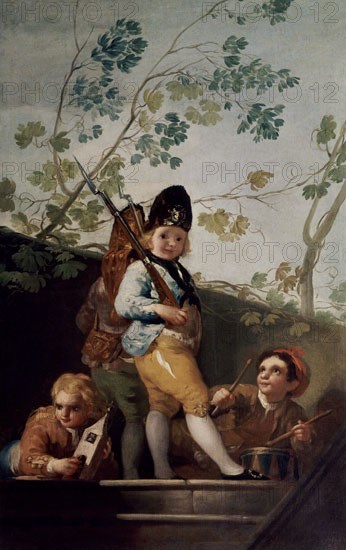 Goya, Children playing at soldiers