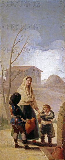 Goya, Poor People by the Fountain