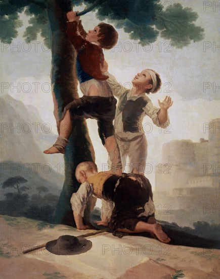 Goya, Enfants grimpant à un arbre