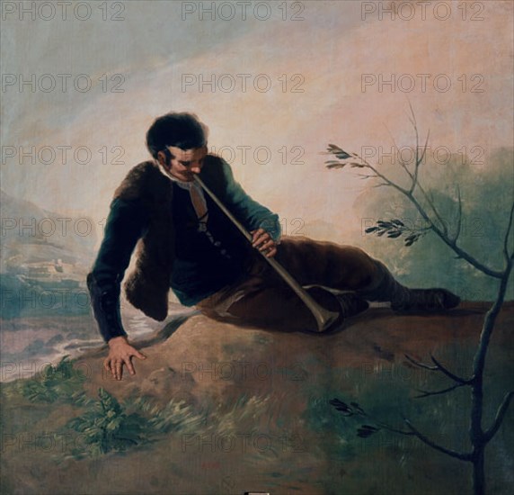 Goya, Berger jouant de la bombarde