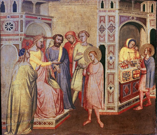 Gaddi, Saint Eligius before King Chlothar