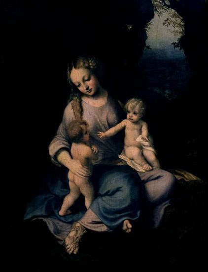 Correggio, La Vierge, l'Enfant et Saint Jean