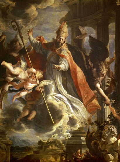 Coello, Le Triomphe de saint Augustin