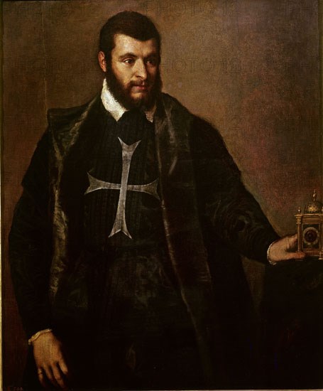 Titian, Gentleman with clock