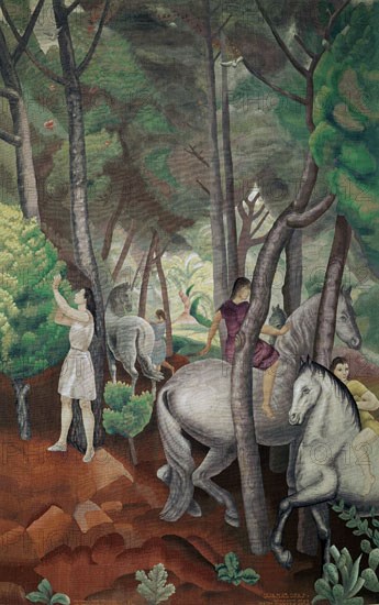 Vazquez Diaz, Tapestry of the horse-women