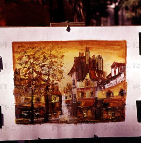 MONTMATRE-CUADRO REALIZADO POR UN PINTOR AMBULANTE
PARIS, EXTERIOR
FRANCIA