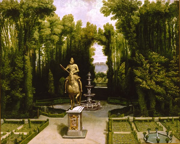 ANONIMO SIGLO XVII MADRID
VISTA DE LOS JARDINES DE LA CASA DE CAMPO-1,15X1,70-I.N.1782
Madrid, musée municipal