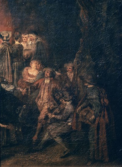 Watteau, Marriage settlement and rural dance