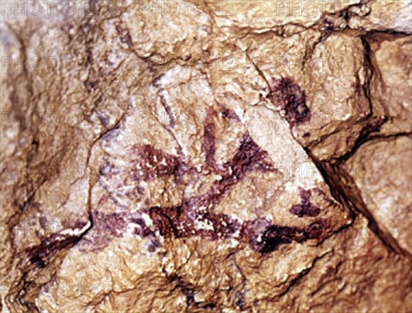 ABRIGO SALTADORA-PINTURA RUPESTRE-ARQUERO DE CAZA- PALEOLITICO Y MESOLITICO 8000-1200 A.C.
PROVINCIA, BARRANCO VALLTORTA
CASTELLON