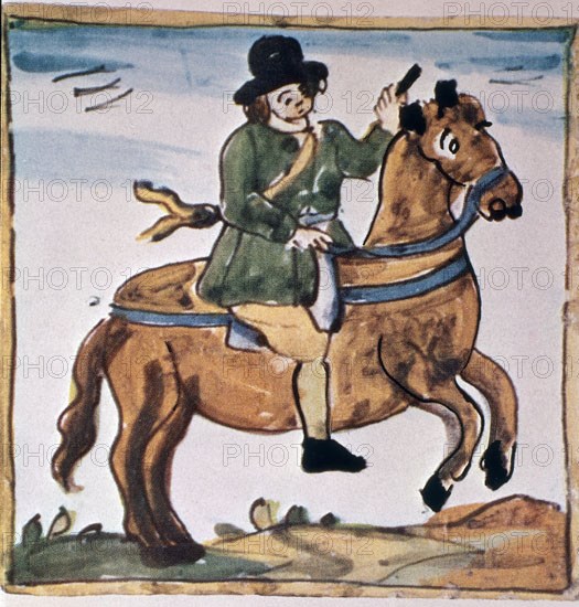 AZULEJOS CATALANES S XVIII-POSTILLON
BARCELONA, MUSEO DE ARTE MODERNO
BARCELONA