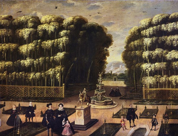 Vue des jardins du Buen Retiro