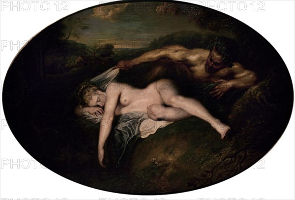 WATTEAU, ANTOINE. JUPITER Y ANTIOPE