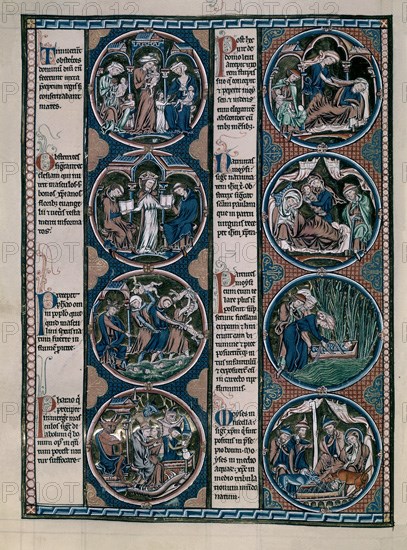 Bible de Saint Louis
Histoire de Moïse
13e siècle
Tolède, Bibliothèque de la cathédrale