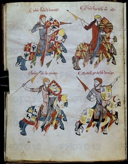 LIBRO DE LOS CABALLEROS DE LA ORDEN DE SANTIAGO - 1361 - FOLIO 28 V - FERNANDEZ DE BRIUEGA - MARTINE
BURGOS, ARCHIVO MUNICIPAL
BURGOS