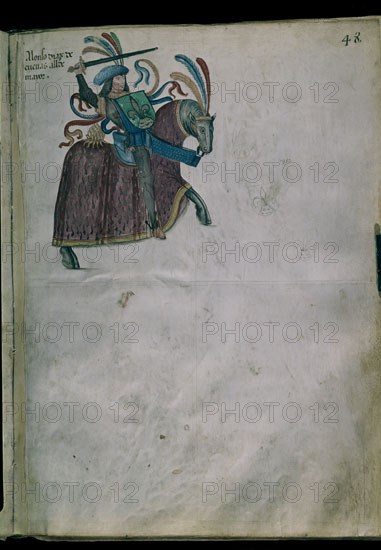 LIBRO DE LOS CABALLEROS DE LA ORDEN DE SANTIAGO - 1361 - FOLIO 48 - DIAZ DE CUEVAS
BURGOS, ARCHIVO MUNICIPAL
BURGOS