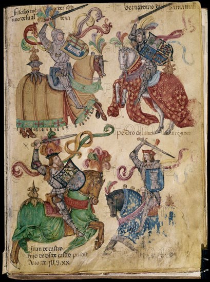 LIBRO DE LOS CABALLEROS DE LA ORDEN DE SANTIAGO - 1361 - FOLIO 77 - MENDEZ - SANTA MARIA - CASTRO -
BURGOS, ARCHIVO MUNICIPAL
BURGOS