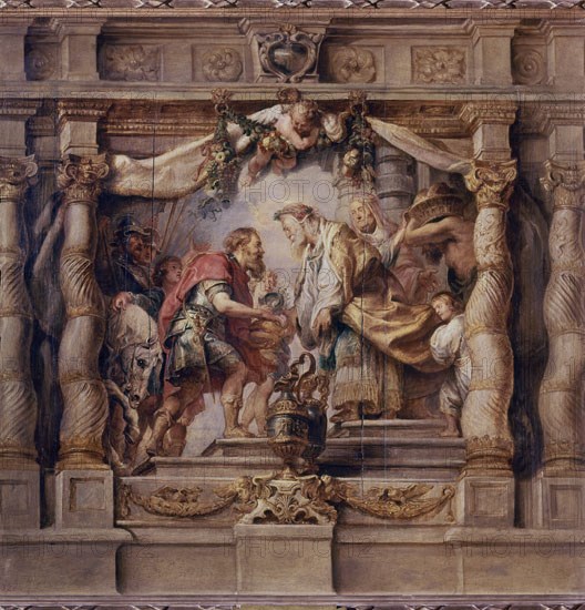 Rubens, Abraham offre la dîme à Melquisédec