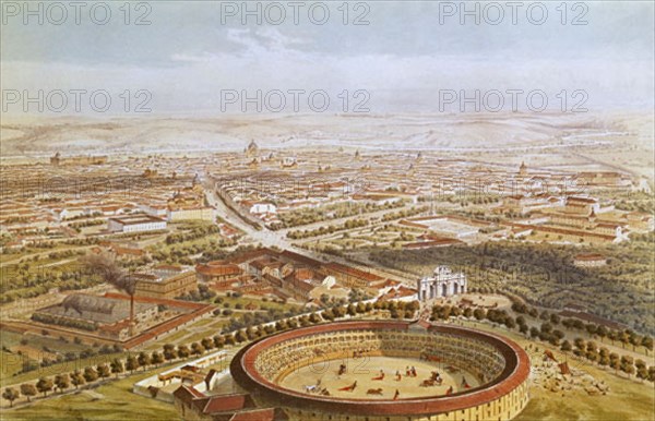 GUESDON ALFREDO 1808/76
LITOGRAFIA-VISTAS DE MADRID ANTIGUO-PLAZA DE VENTAS Y PUERTA DE ALCALA-S XIX
MADRID, MUSEO MUNICIPAL
MADRID