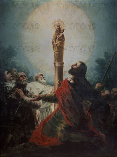 Goya, Apparition de la Vierge du Pilar à saint Jacques et à ses disciples de Saragosse