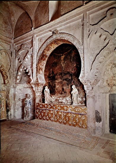 CAPILLA DORADA CON DETALLES MUDEJARES- ANTES DE SU RESTAURACION
TORDESILLAS, MONASTERIO STA CLARA
VALLADOLID