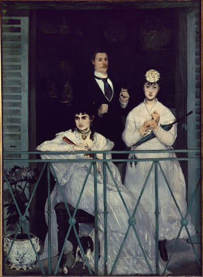 MANET EDUARD 1832/83
EL BALCON.OLEO/LIENZO PINTURA DE 1868 - 170x124 CM
PARIS, MUSEO DE ORSAY
FRANCIA