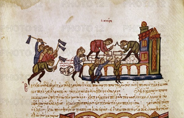 SKYLLITZES
HISTORIA MATRITENSIS-CRONICA BIZANTINA FOL 141 V
MADRID, BIBLIOTECA NACIONAL
MADRID