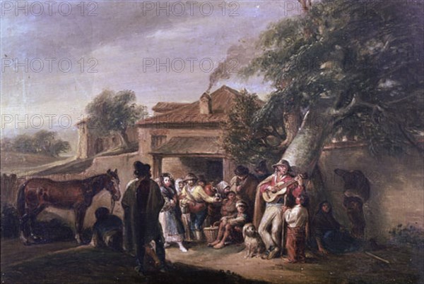 ALENZA LEONARDO 1807/45
CIEGO DE LAS COPLAS-A LA PUERTADE UNA VENTA-OLEO/LIENZO-42x62,5 - HACIA 1840
BILBAO, MUSEO BELLAS ARTES
VIZCAYA