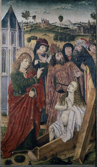 MAESTRO DE SAN NICOLAS
LA RESURRECCION DE DRUISIANA- SAN JUAN EVANGELISTA RESUCITANDO A DRUISIANA189x123 - AÑO 1480- S XV-
BILBAO, MUSEO BELLAS ARTES
VIZCAYA