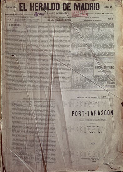 PERIODICO EL HERALDO DE MADRID 1890
MADRID, HEMEROTECA MUNICIPAL
MADRID