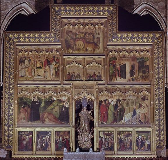 FRANCES NICOLAS ?/1468
RETABLO DEL ALTAR MAYOR DEDICADO A SAN FROILAN - S XV - GOTICO INTERNACIONAL
LEON, CATEDRAL
LEON
