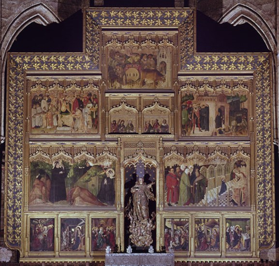 FRANCES NICOLAS ?/1468
RETABLO DEL ALTAR MAYOR DEDICADO A SAN FROILAN - S XV - GOTICO INTERNACIONAL
LEON, CATEDRAL
LEON