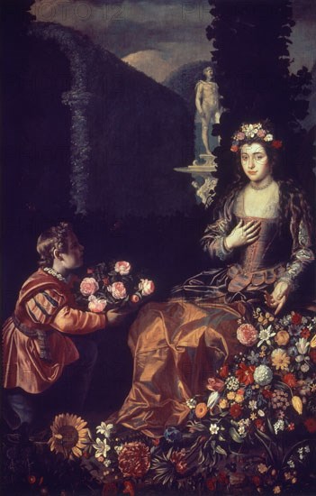 HAMEN JUAN VAN DER 1596/1631
OFRENDA A FLORA - S XVII - BARROCO ESPAÑOL                   NP 2877
MADRID, MUSEO DEL PRADO-PINTURA
MADRID