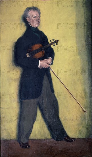 Zuloaga, Portrait du violoniste Larrapidi