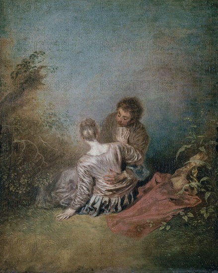 WATTEAU JEAN-ANT 1684/1721
EL PASO EN FALSO - ROCOCO FRANCES - S XVIII
PARIS, MUSEO LOUVRE-INTERIOR
FRANCIA