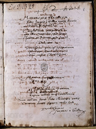 GALLEY JOANNIS
MONARQUIA PERSA DE 1593 - FOL 1 -
MADRID, BIBLIOTECA NACIONAL
MADRID
This image is not downloadable. Contact us for the high res.