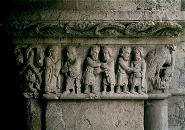 CLAUSTRO ROMANICO-DET CAPITEL-
GERONA, CATEDRAL
GERONA
This image is not downloadable. Contact us for the high res.