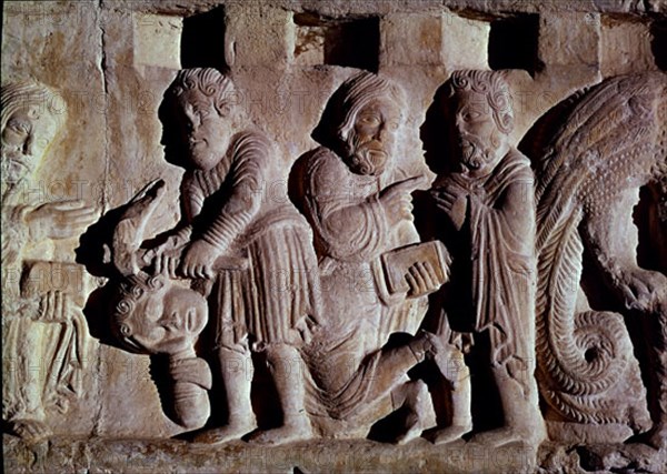 CLAUSTRO ROMANICO-DETALLE-CAIN MATA A ABEL Y DIOS MANDA CONSTRUIR EL ARCA DE NOE
GERONA, CATEDRAL
GERONA