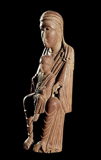 Virgin made of wood