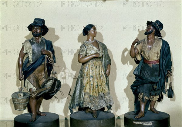 GARCIA ANDRES
FIGURAS DE CERA-MUJER ALBANIL Y VAGABUNDO
MADRID, MUSEO DE AMERICA
MADRID