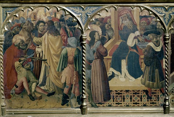 MARTORELL BERNAT 1400?/50
PRENDIMIENTO DE CRISTO S XV
BARCELONA, MUSEO DE ARTE CATALUÑA
BARCELONA
This image is not downloadable. Contact us for the high res.