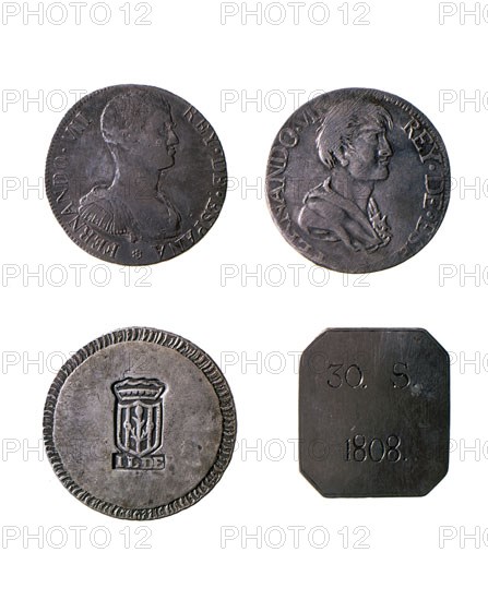 MONEDAS DE FERNANDO VII 1808
BARCELONA, GABINETE NUMISMATICO
BARCELONA