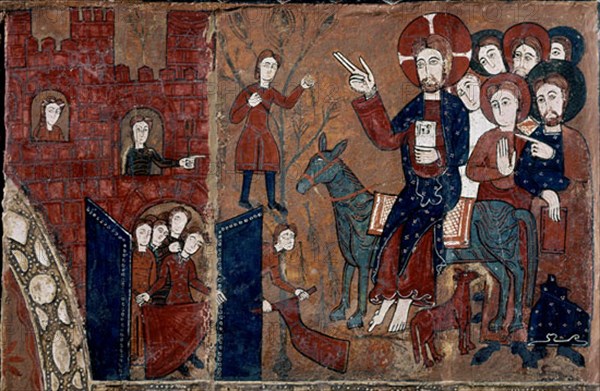FRONTAL ROMANICO-PROCEDE ESPINELVES-S XII-ENTRADA JERUSALEM
VICH, MUSEO EPISCOPAL
BARCELONA