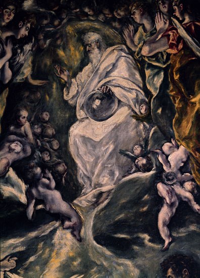 Le Greco, Baptême du Christ (détail)