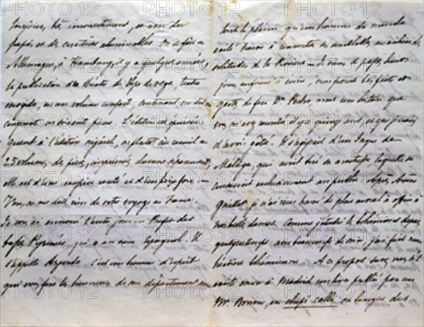 CARTA EN FRANCES-PARIS 16 MAYO 1845
MADRID, COLECCION DUQUES DE ALBA
MADRID