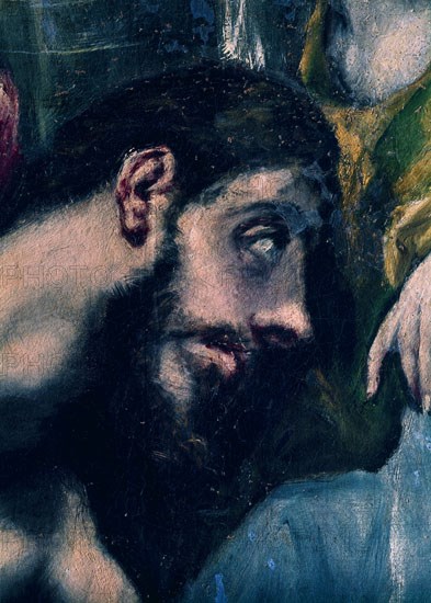 Le Greco, Baptême du Christ (détail)