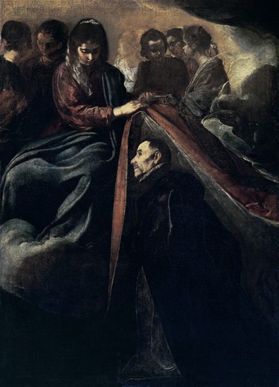 Velázquez, Saint Ildefonso receiving the Chasuble