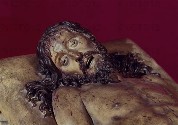 FERNANDEZ GREGORIO 1576/1636
CRISTO YACENTE - S XVII ESCULTURA BARROCA EN MADERA POLICROMADA
VALLADOLID, MUSEO NACIONAL DE ESCULTURA-INTERIOR
VALLADOLID